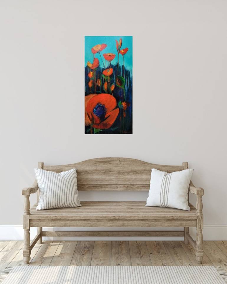 Original Impressionism Floral Painting by Leah Kohlenberg