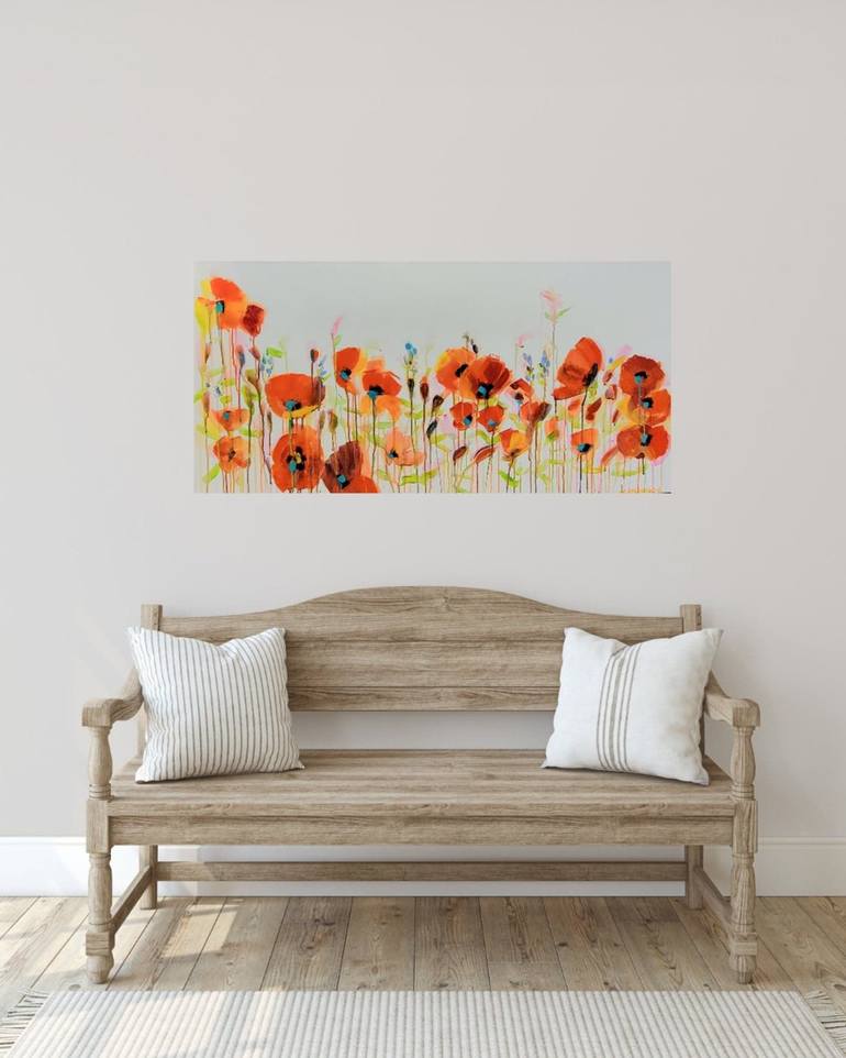 Original Floral Painting by Leah Kohlenberg