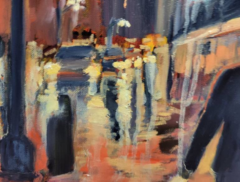 Original Impressionism Cities Painting by Leah Kohlenberg