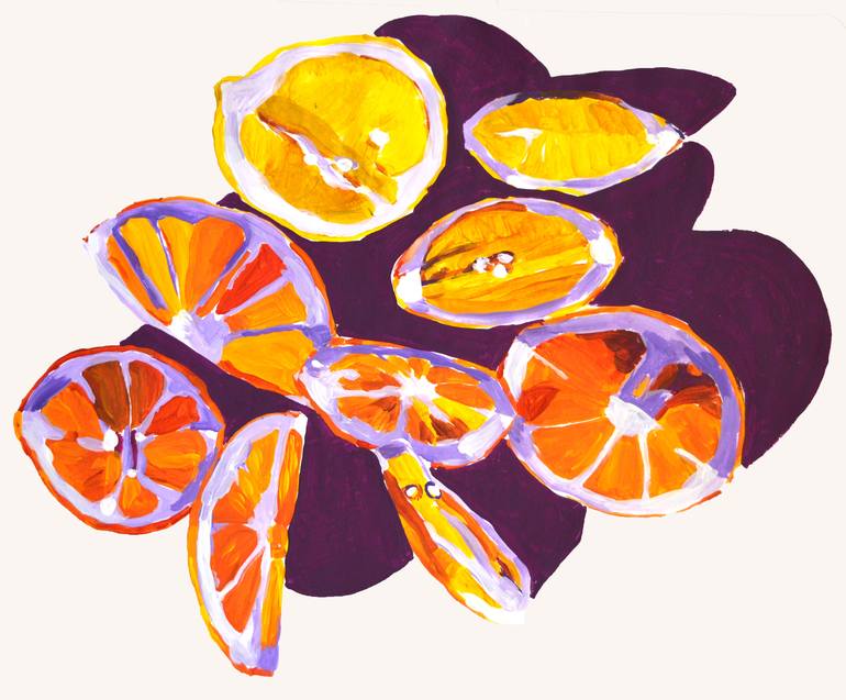 Oranges And Lemons Painting By Jessica Lidbury Saatchi Art