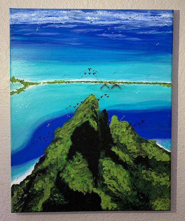Original Abstract Expressionism Landscape Painting by The Prophet