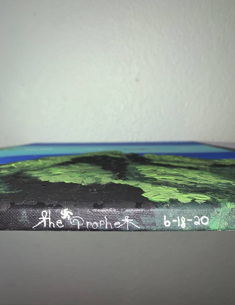Original Abstract Expressionism Landscape Painting by The Prophet