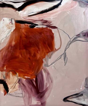 Original Abstract Expressionism Abstract Paintings by Claudia Trongmo