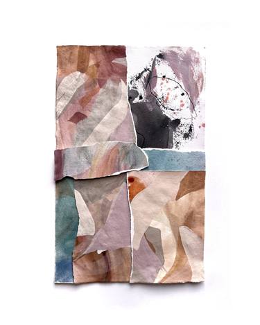 Original Abstract Expressionism Abstract Collage by Claudia Trongmo