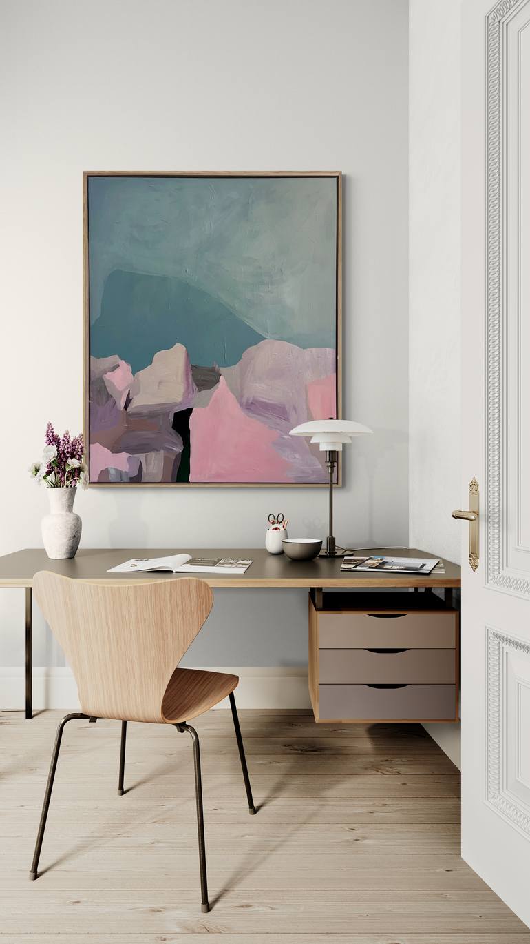 Original Abstract Expressionism Abstract Painting by Claudia Trongmo