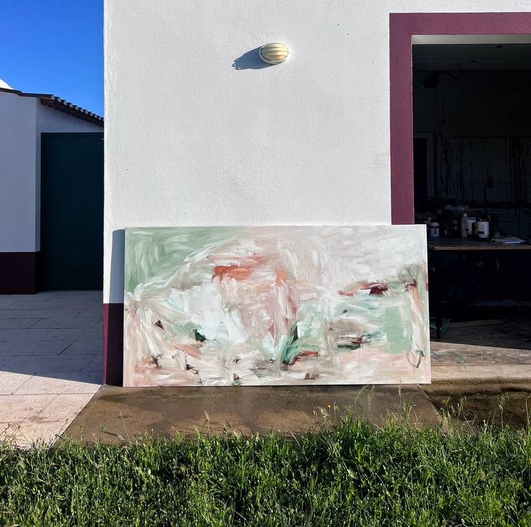 Original Abstract Expressionism Abstract Painting by Claudia Trongmo