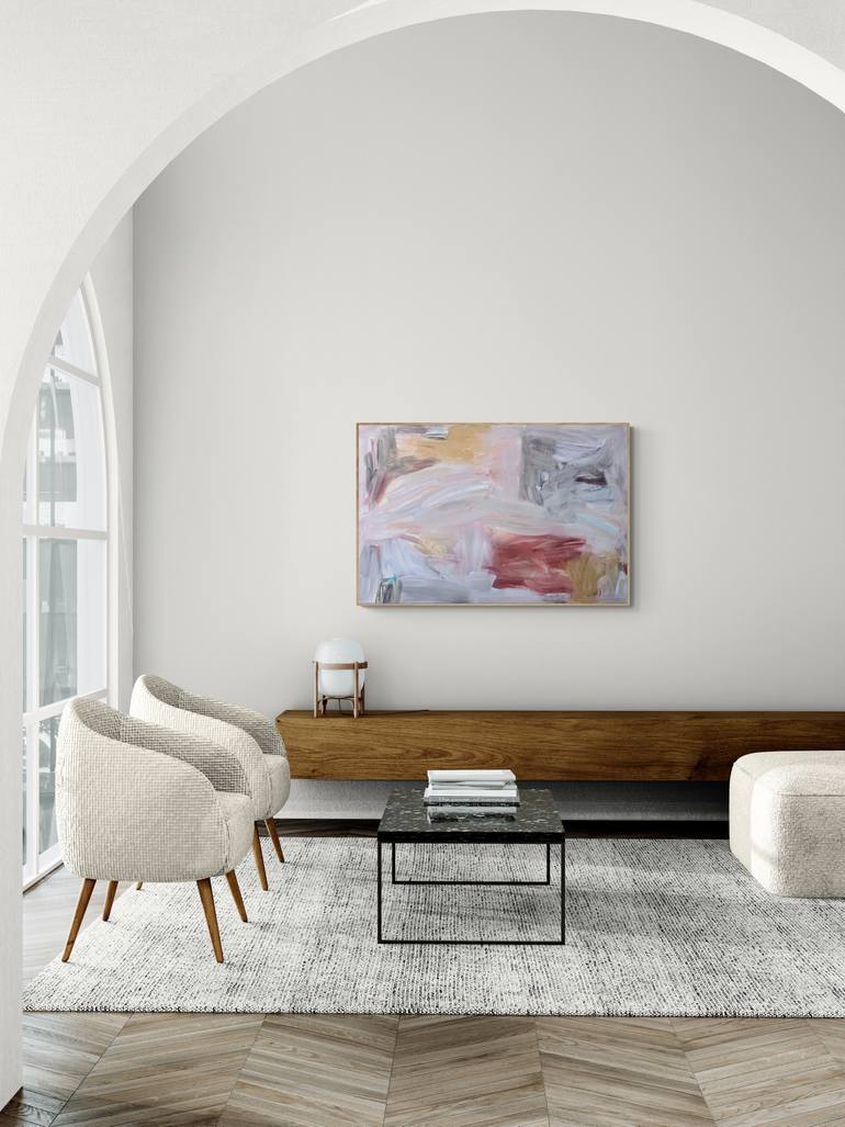 Original Abstract Expressionism Abstract Painting by Claudia Trongmo