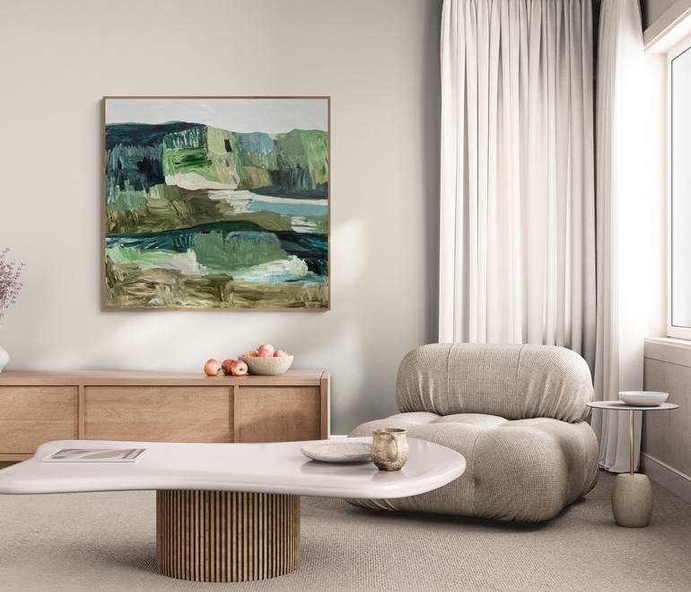 Original Abstract Expressionism Abstract Painting by Claudia Trongmo