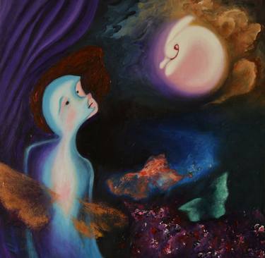 Original Abstract Fantasy Paintings by Cynthia Lu
