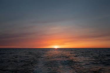 Beautiful sunset at sea thumb