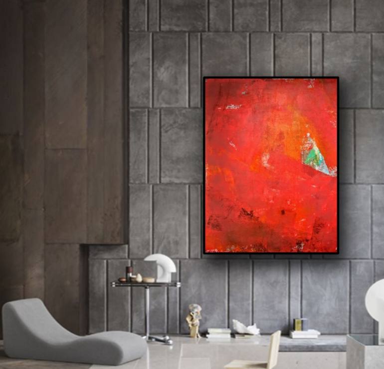 Original Abstract Expressionism Abstract Painting by Pankaj Mishra