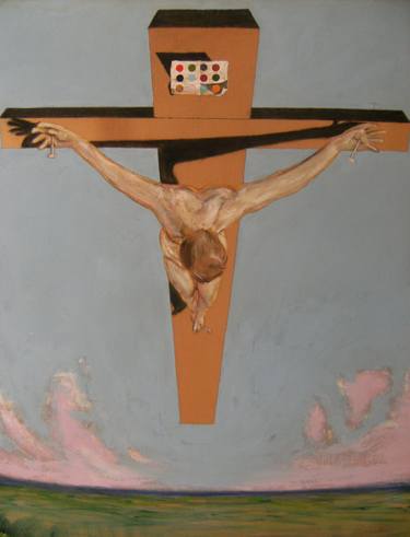 Spot Painting Crucifiction (after Dali) thumb