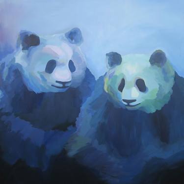 Pandas in Blues thumb
