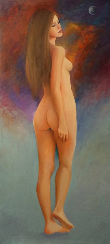 Print of Surrealism Nude Paintings by Jorge Romero Rodriguez