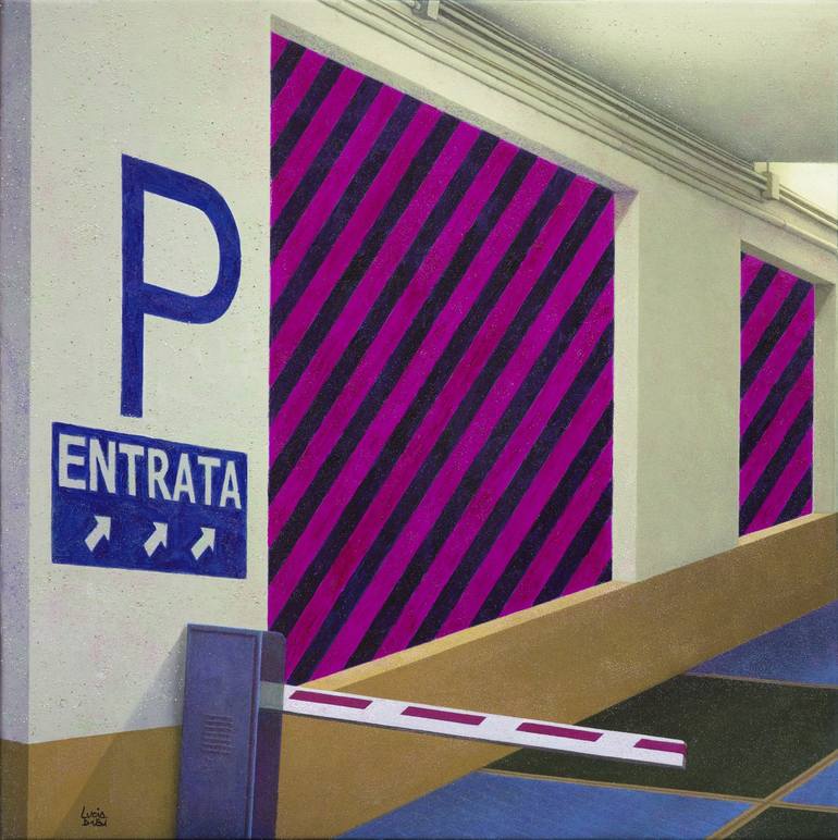 Original Figurative Cities Paintings by Lucia Dibi