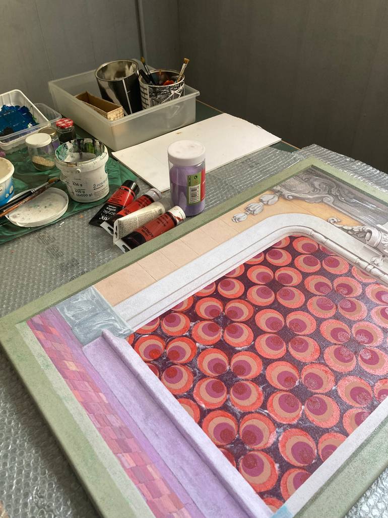 Original Contemporary Architecture Painting by Lucia Dibi