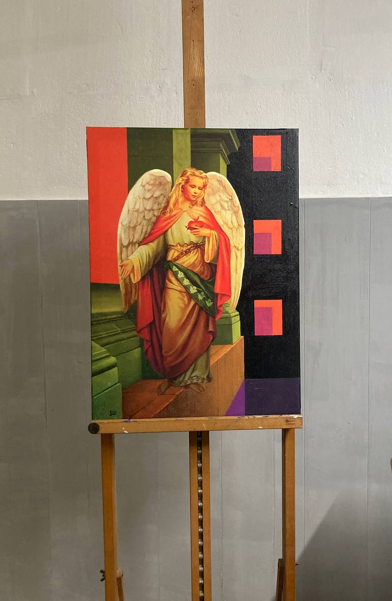 Original Contemporary Classical Mythology Painting by Lucia Dibi