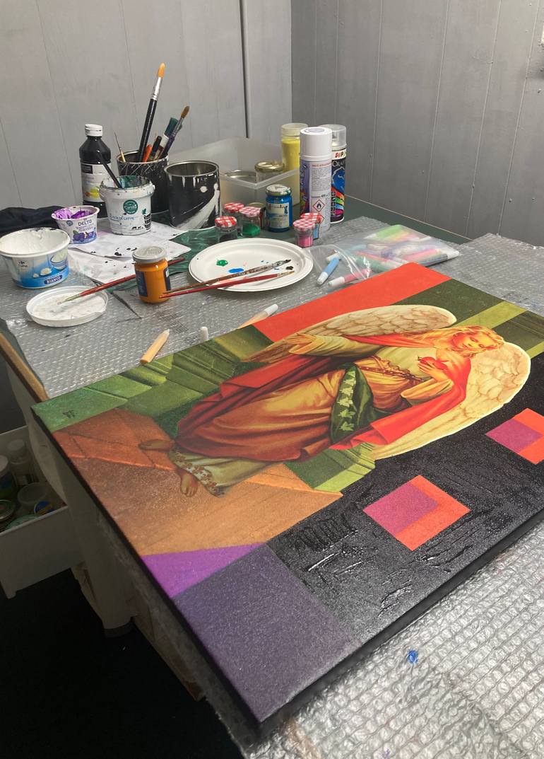 Original Contemporary Classical Mythology Painting by Lucia Dibi