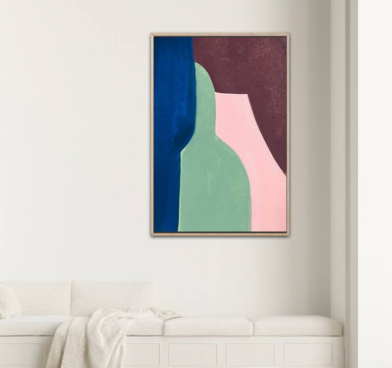 Original Abstract Architecture Painting by Lana Alsamir-Diamond