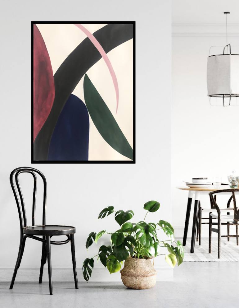 Original Minimalism Abstract Painting by Lana Alsamir-Diamond