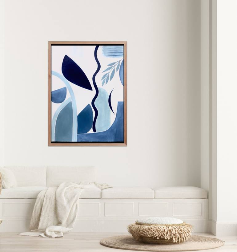 Original Minimal Abstract Painting by Lana Alsamir-Diamond