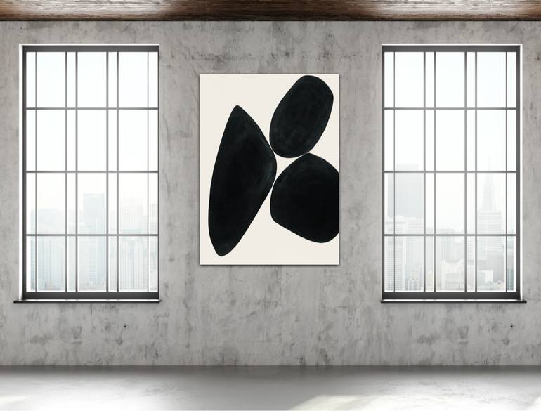 Original Minimalism Abstract Painting by Lana Alsamir-Diamond