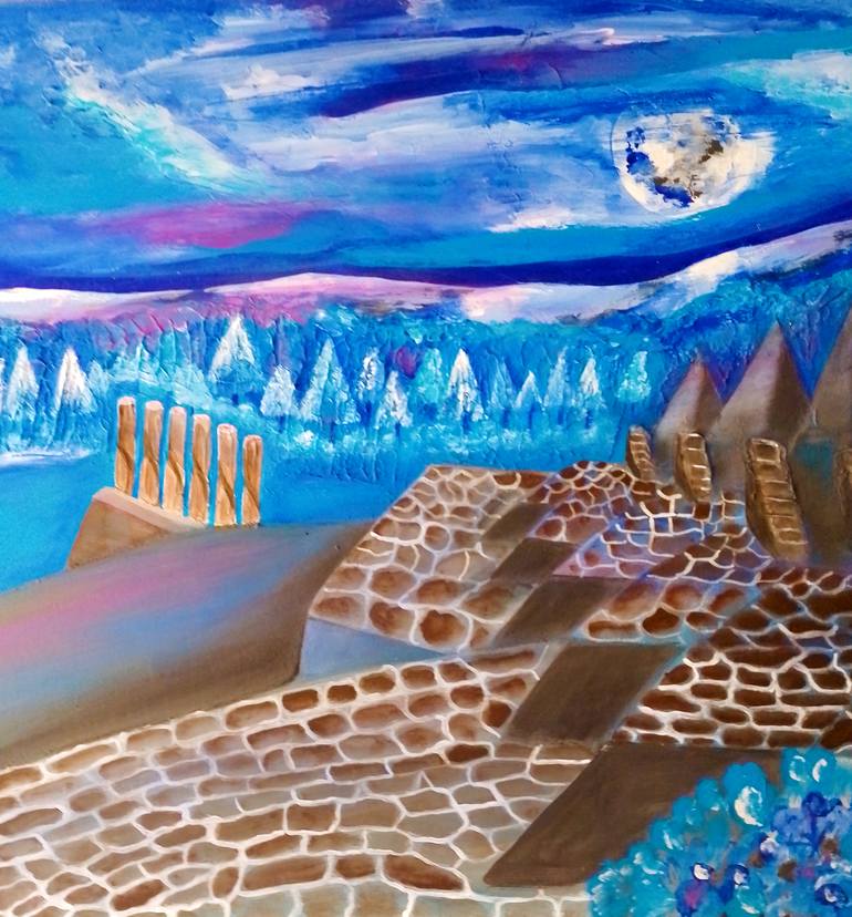Original Figurative Landscape Painting by Alirimar Celis
