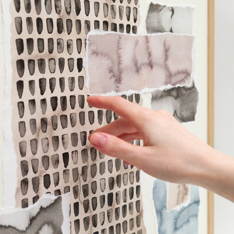 Original Contemporary Abstract Collage by Van Adel Art