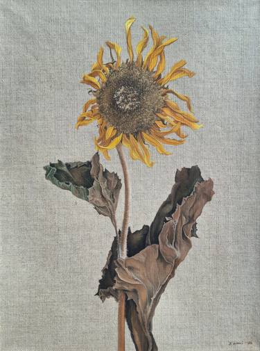 Original Floral Painting by Sami Gedik