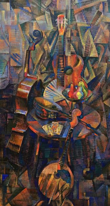 still life with musical instruments thumb