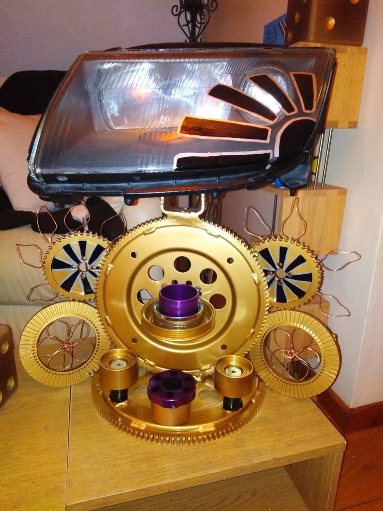 Original Abstract Expressionism Car Sculpture by Graham Wolland