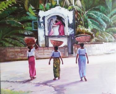 Original Folk Culture Paintings by Nilantha Vidanarachchi