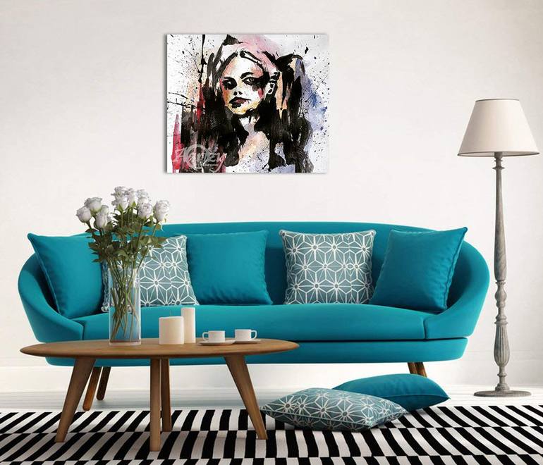 Original Art Deco Landscape Painting by Sahani Madihage