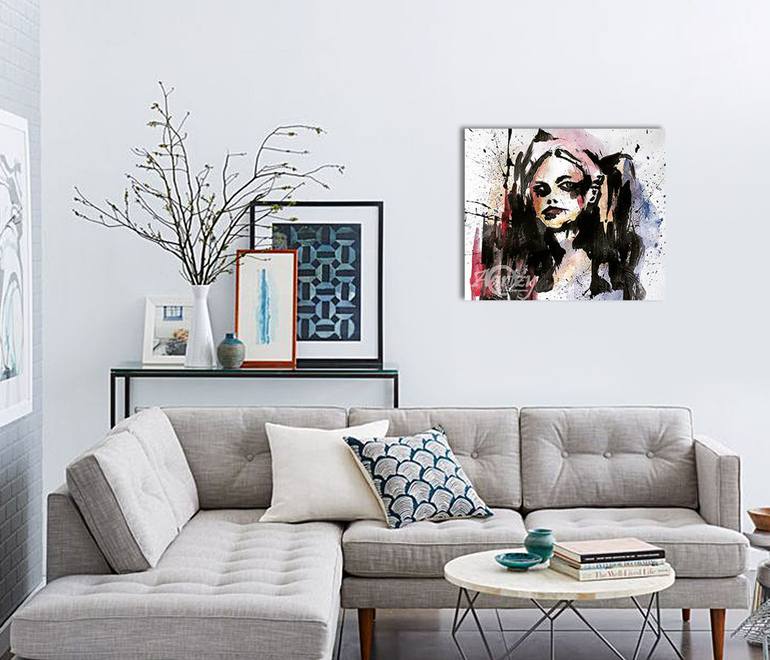 Original Art Deco Landscape Painting by Sahani Madihage