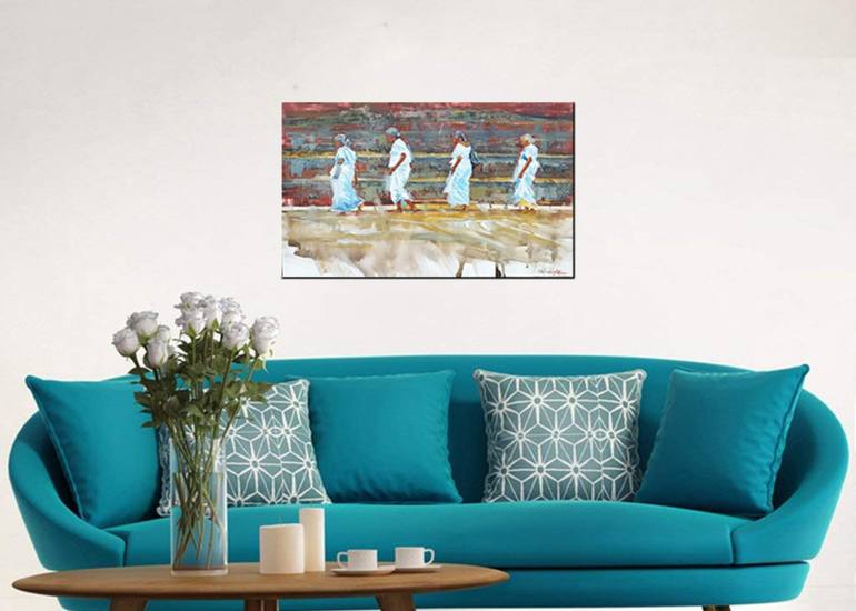 Original Art Deco Pop Culture/Celebrity Painting by Ishan Hewage