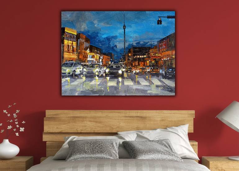 Original Folk Landscape Painting by Ishan Hewage