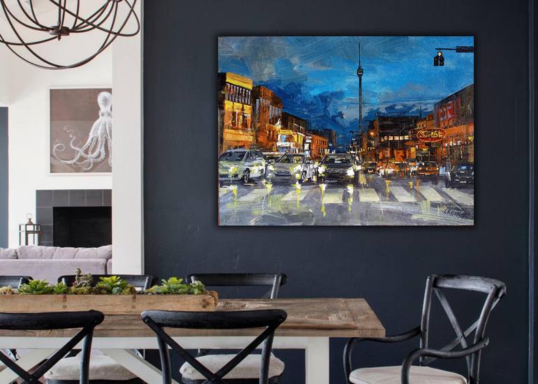 Original Folk Landscape Painting by Ishan Hewage