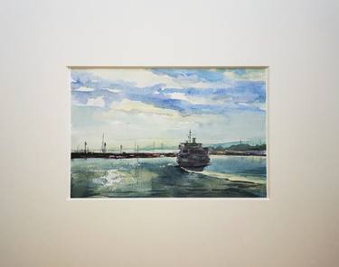 Print of Fine Art Boat Paintings by Lilia Krasikova