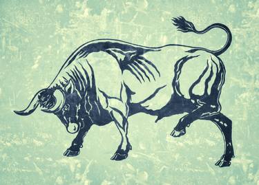 Print of Illustration Cows Paintings by Viktor Yukhimchuk