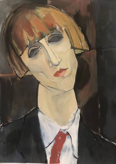 Original Portrait Painting by David Kumalagov