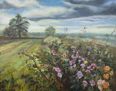 Original Fine Art Floral Paintings by Denise Ballard-Wyllie