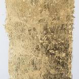 Mountains of gold – gold leaf textured abstract painting