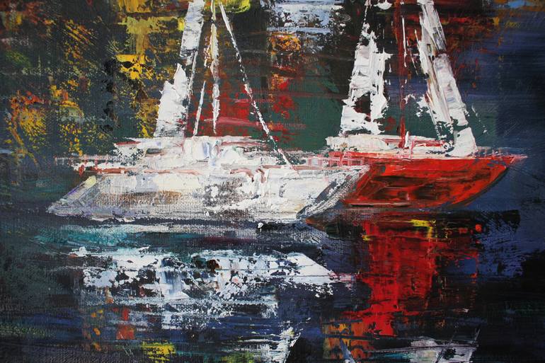 Original Impressionism Landscape Painting by Dinara Dindarova