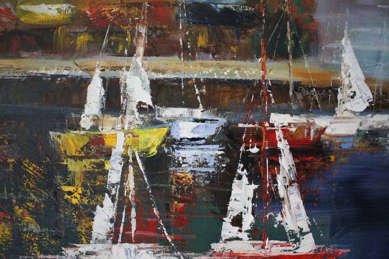 Original Impressionism Landscape Painting by Dinara Dindarova