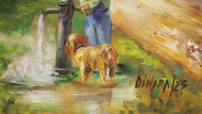 Original Realism Landscape Painting by Dinara Dindarova