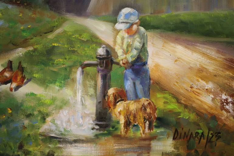 Original Realism Landscape Painting by Dinara Dindarova