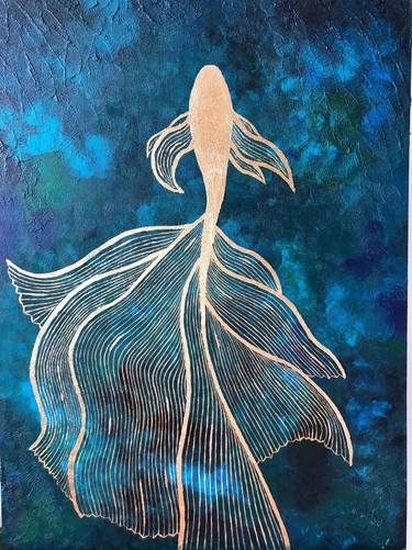 Print of Abstract Fish Paintings by Irina Metelytsia