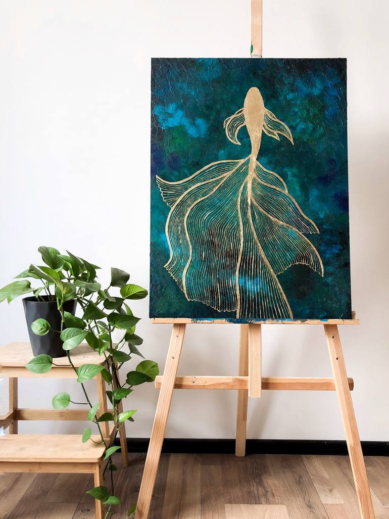 Original Abstract Animal Painting by Irina Metelytsia