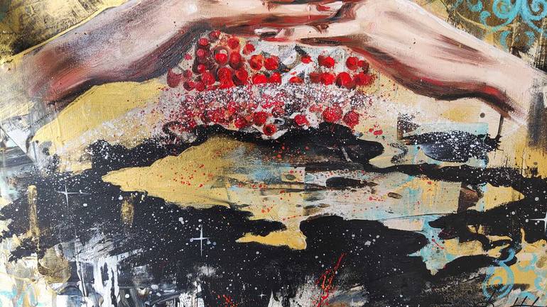 Original Abstract People Painting by Olga Soldatova