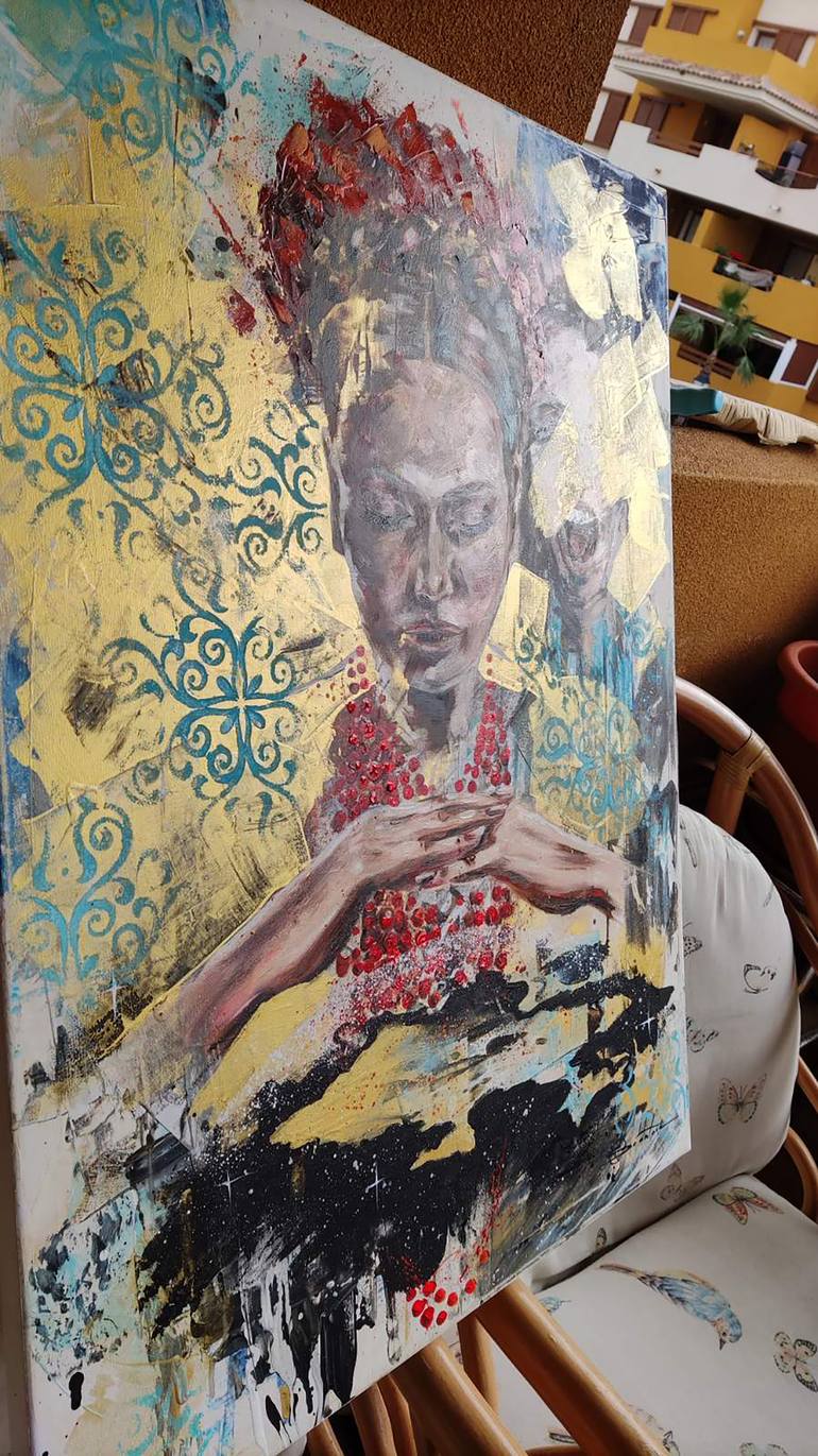 Original Abstract People Painting by Olga Soldatova